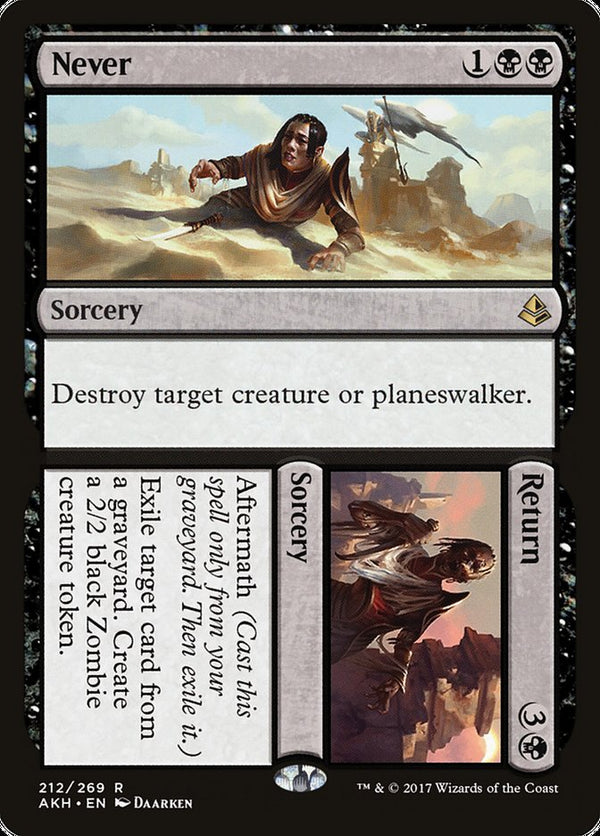 Never // Return 212/269 (Amonkhet) 
