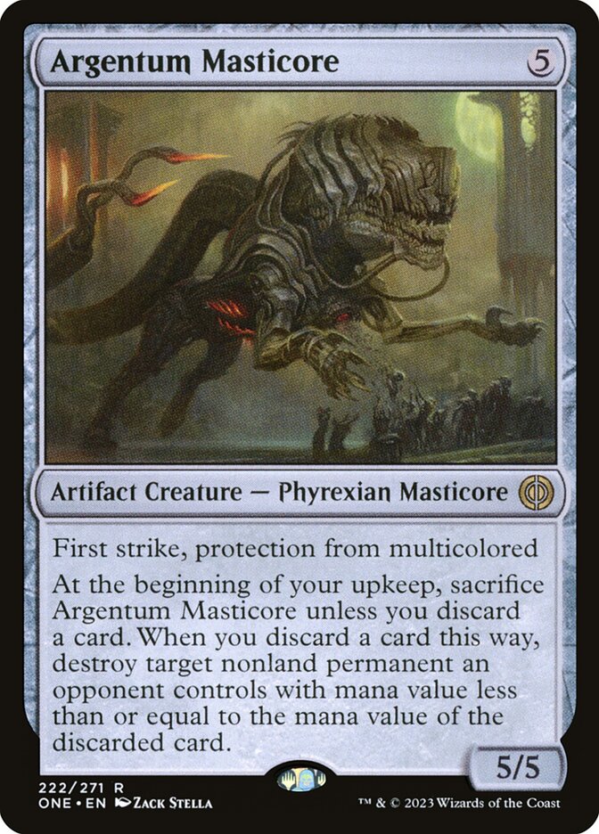 Argentum Masticore 222/271 (Phyrexia: All Will Be One) 
