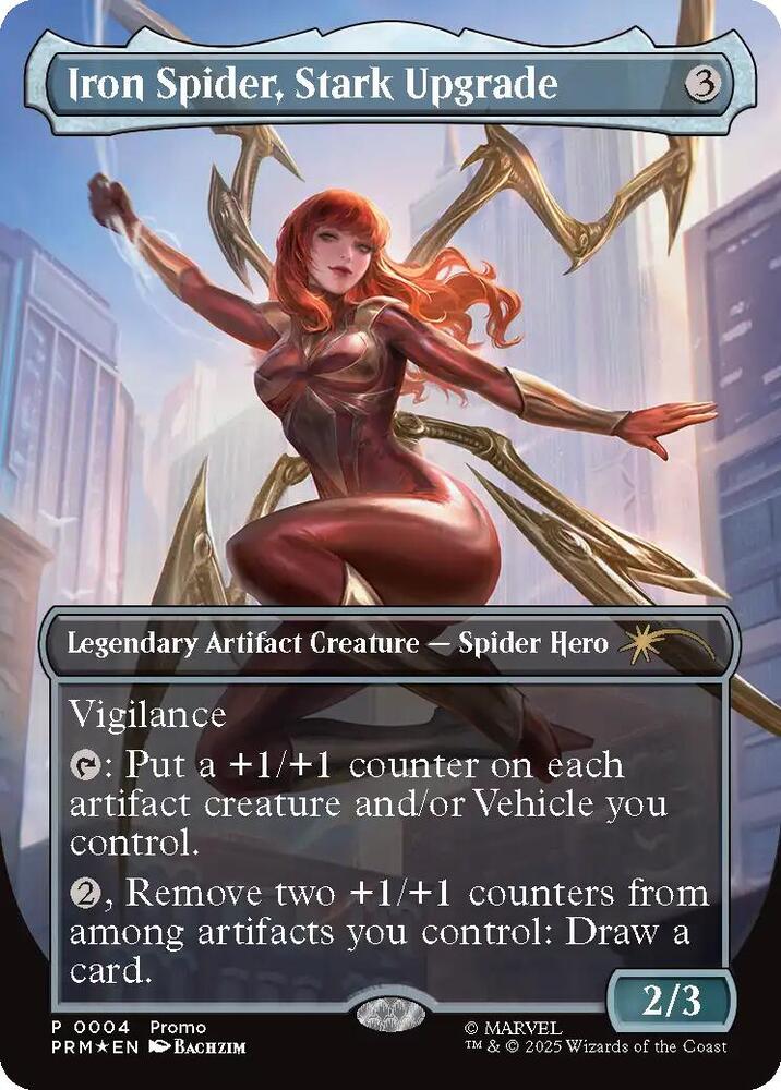Iron Spider Stark Upgrade  4/0 (Media Promos)  - Borderless Foil