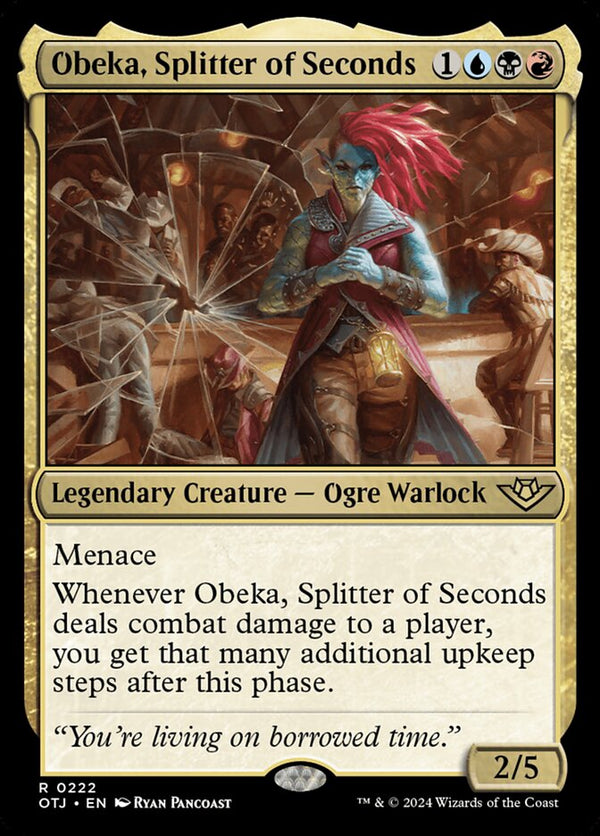 Obeka, Splitter of Seconds 222/286 (Outlaws of Thunder Junction)  - Foil