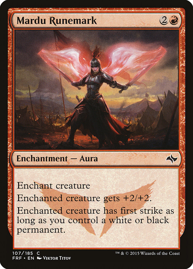 Mardu Runemark 107/185 (Fate Reforged) 
