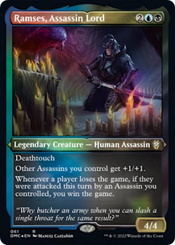 Ramses Assassin Lord Foil Etched 61 (Commander: Dominaria United)  - Foil