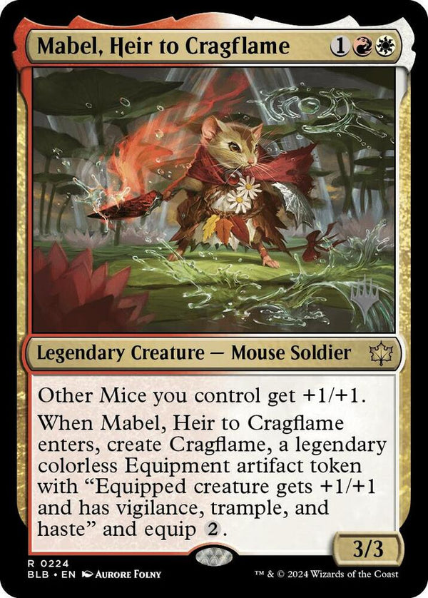 Mabel Heir to Cragflame 224 (Promo Pack: Bloomburrow) 