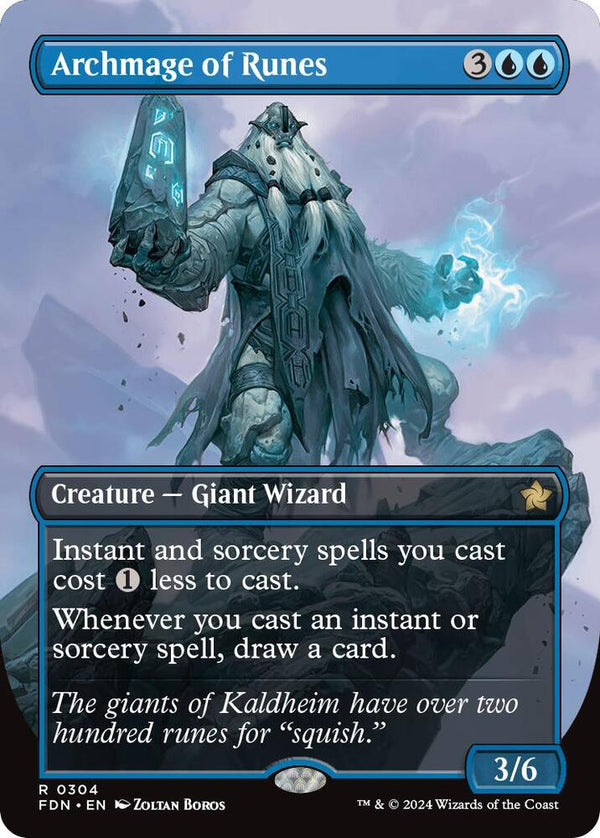 Archmage of Runes 304/291 (Foundations)  - Borderless