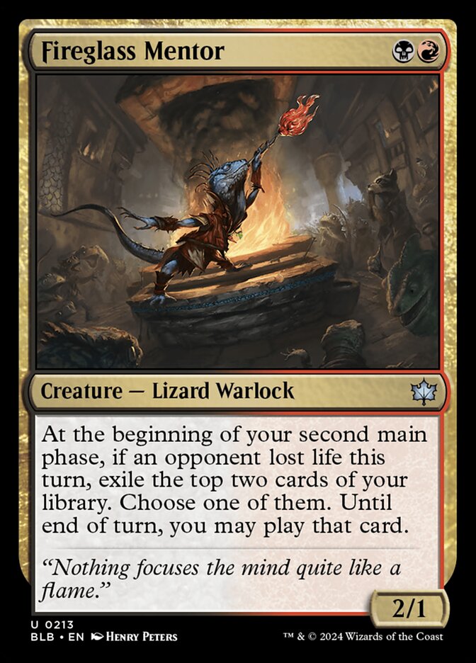 Fireglass Mentor 213/281 (Bloomburrow) 