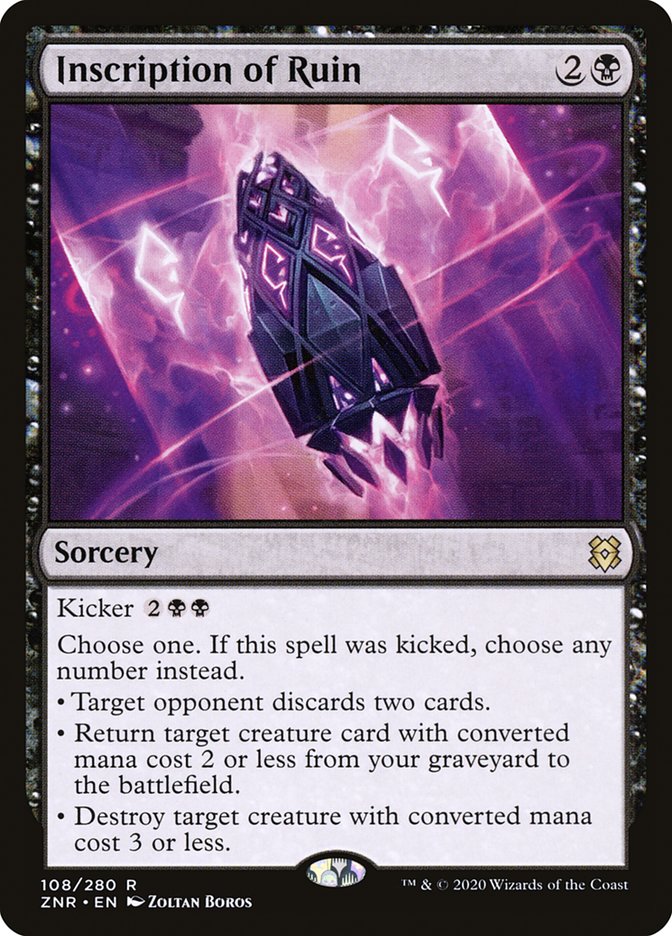 Inscription of Ruin 108/280 (Zendikar Rising) 