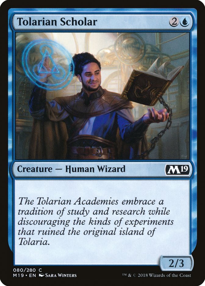 Tolarian Scholar 80/280 (Core Set 2019) 