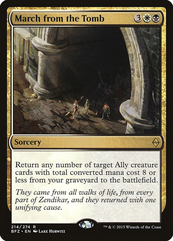 March from the Tomb 214/274 (Battle for Zendikar) 