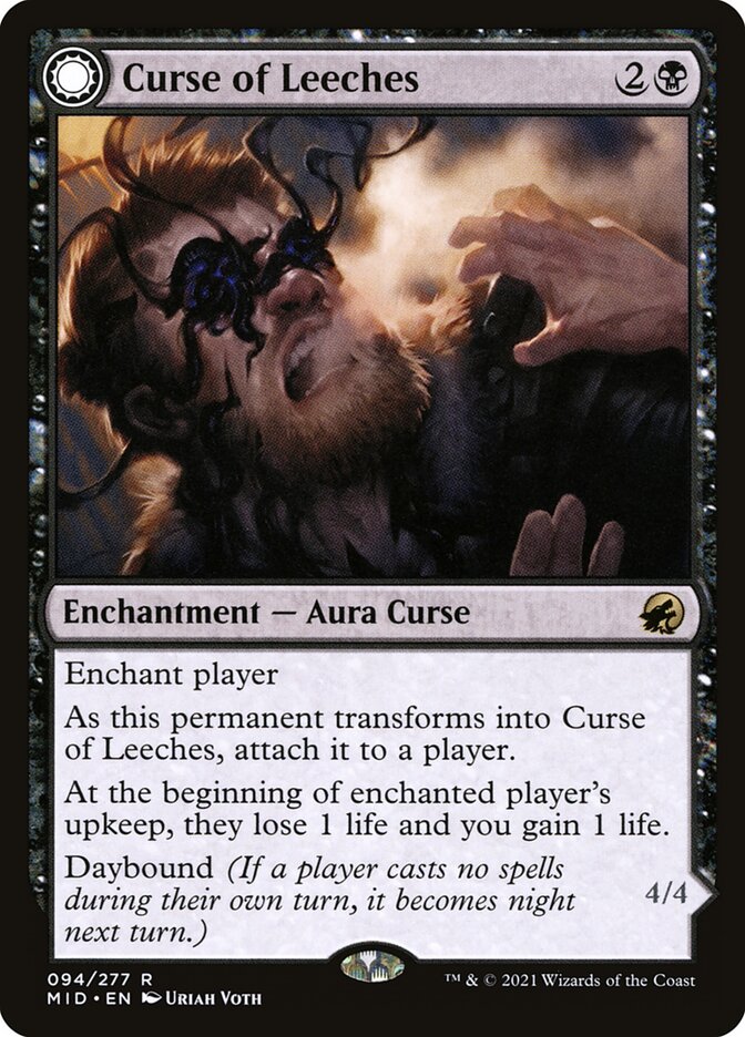 Curse of Leeches // Leeching Lurker 94/277 (Innistrad: Midnight Hunt) 
