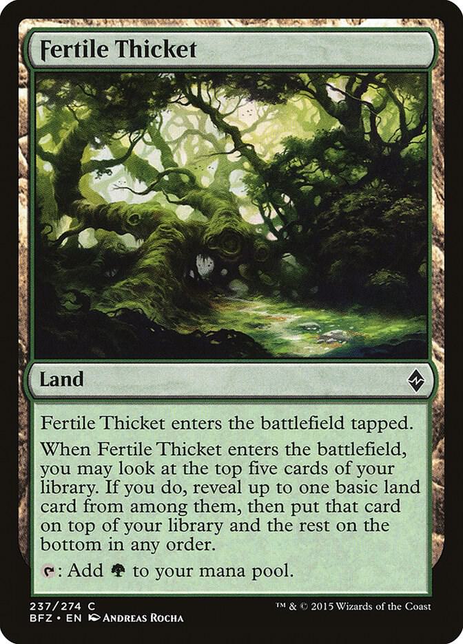 Fertile Thicket 237/274 (Battle for Zendikar) 