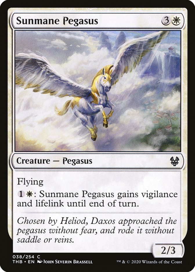 Sunmane Pegasus 38/254 (Theros Beyond Death) 