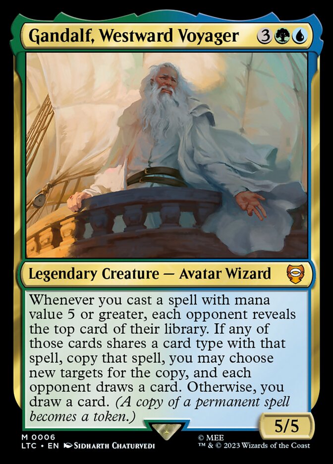 Gandalf, Westward Voyager 6 (Commander: The Lord of the Rings: Tales of Middle-earth)  - Foil