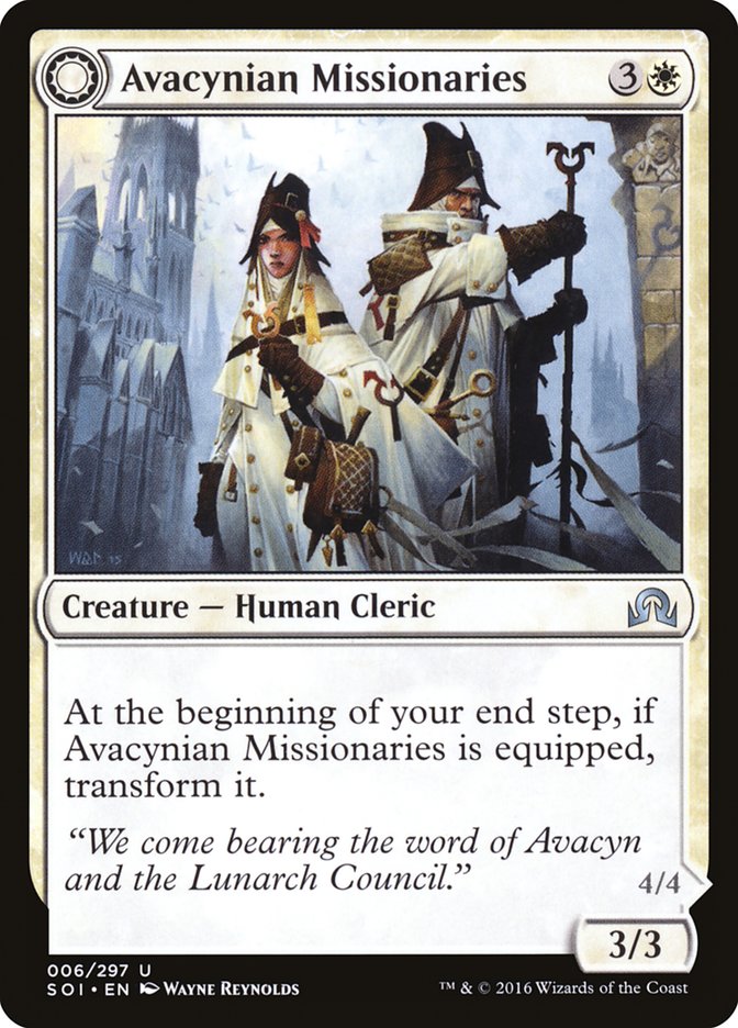 Avacynian Missionaries // Lunarch Inquisitors 6/297 (Shadows over Innistrad) 