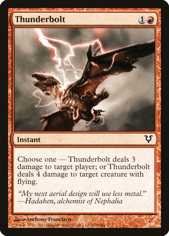 Thunderbolt 159/244 (Avacyn Restored) 