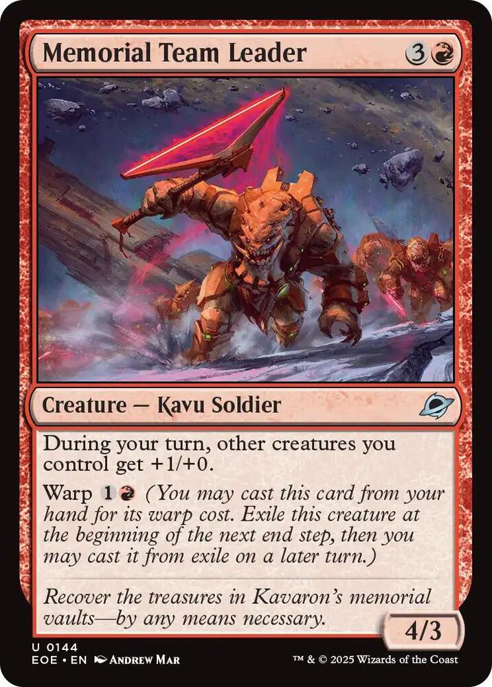 Memorial Team Leader 144 (Edge of Eternities) 
