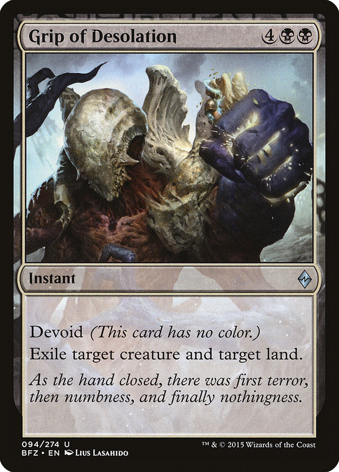 Grip of Desolation 94/274 (Battle for Zendikar) 