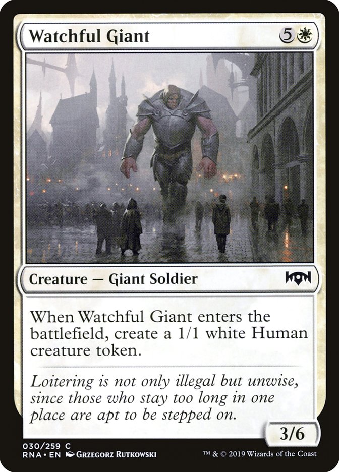 Watchful Giant 30/259 (Ravnica Allegiance) 
