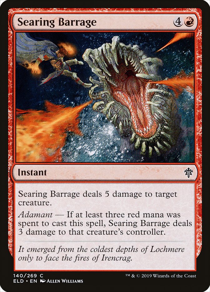 Searing Barrage 140/269 (Throne of Eldraine) 