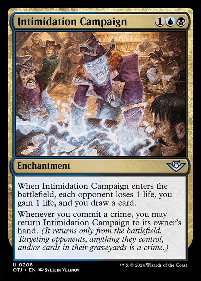 Intimidation Campaign 208/286 (Outlaws of Thunder Junction)  - Foil