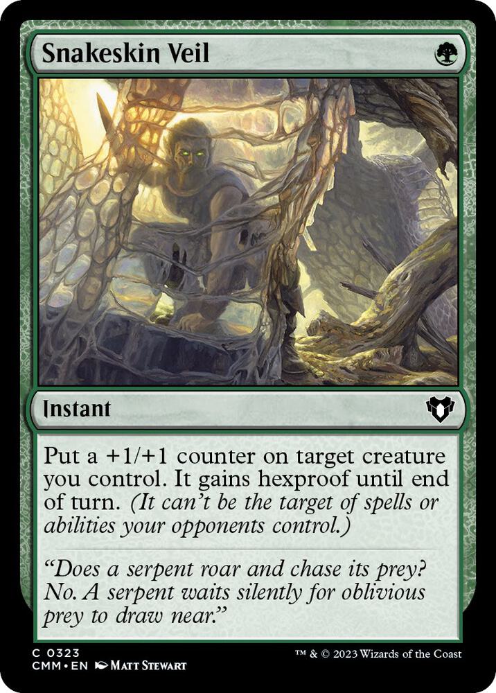 Snakeskin Veil 323/451 (Commander Masters) 