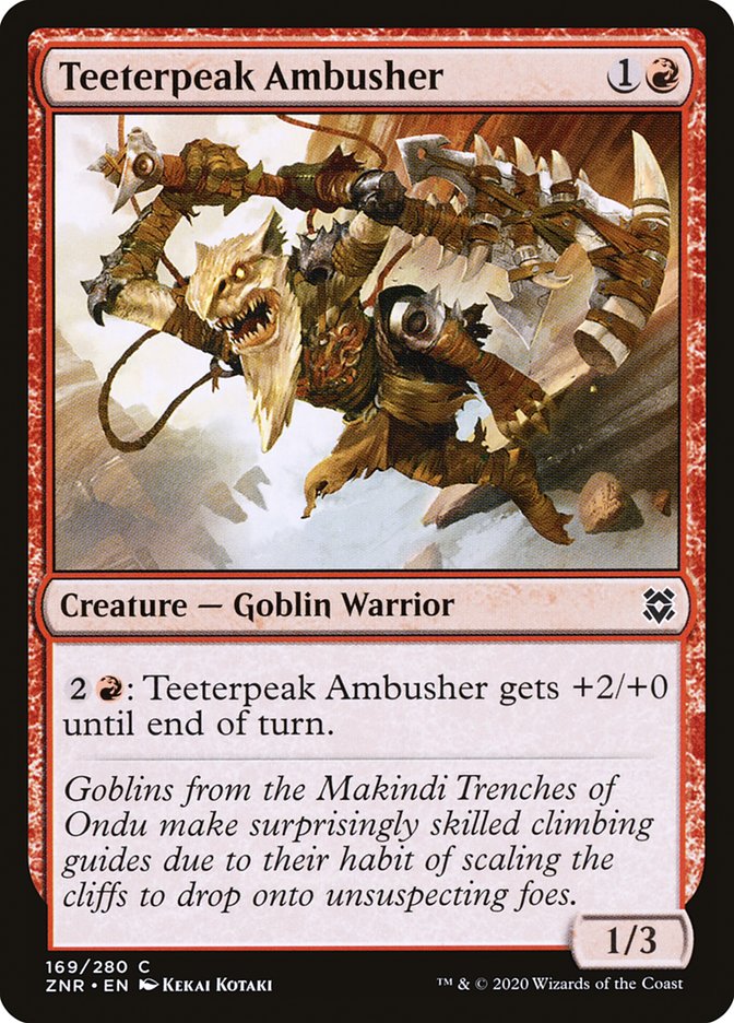 Teeterpeak Ambusher 169/280 (Zendikar Rising) 