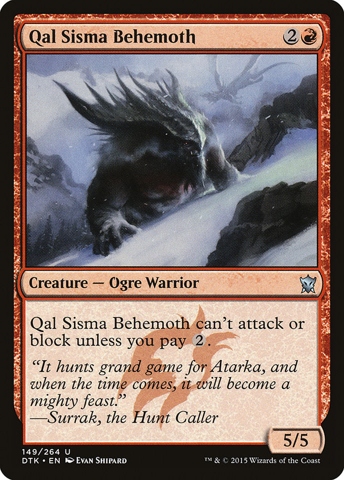 Qal Sisma Behemoth 149/264 (Dragons of Tarkir) 
