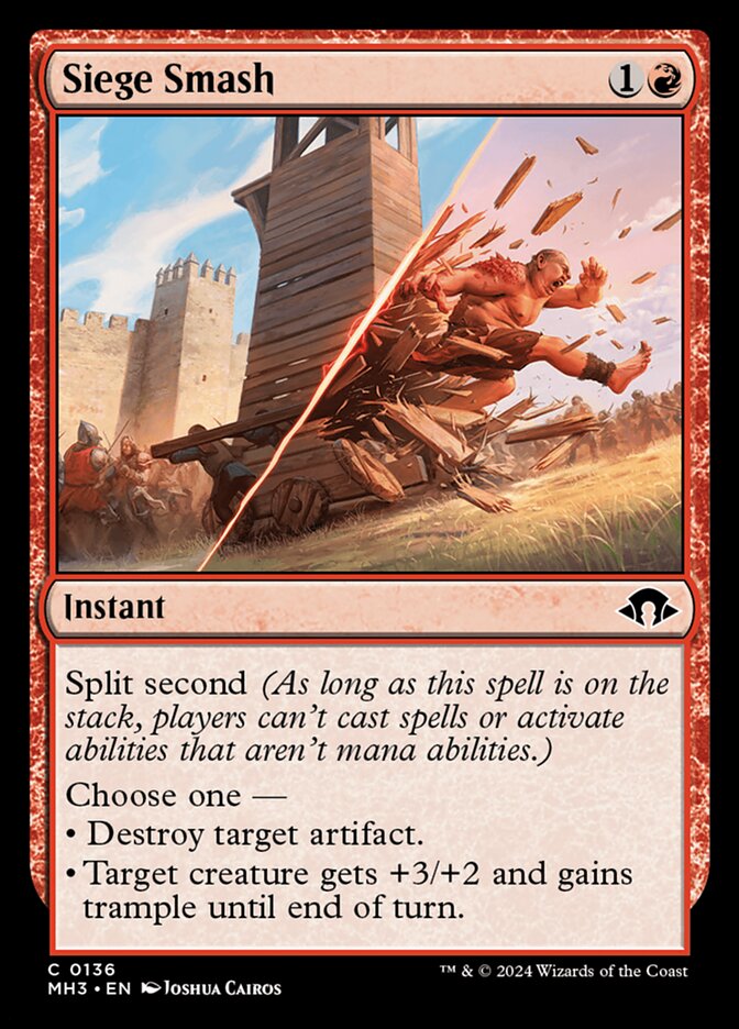 Siege Smash 136/319 (Modern Horizons 3) 