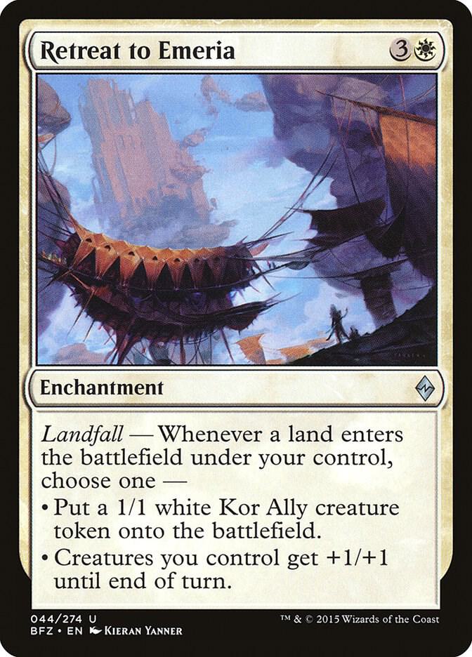 Retreat to Emeria 44/274 (Battle for Zendikar) 
