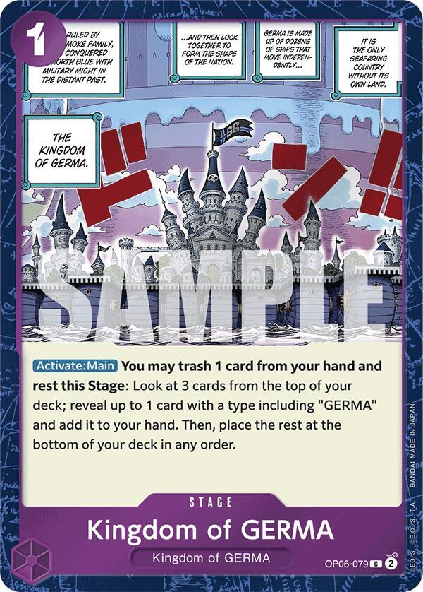 Kingdom of GERMA OP06-079 (Premium Booster -The Best-)  - Jolly Roger Foil