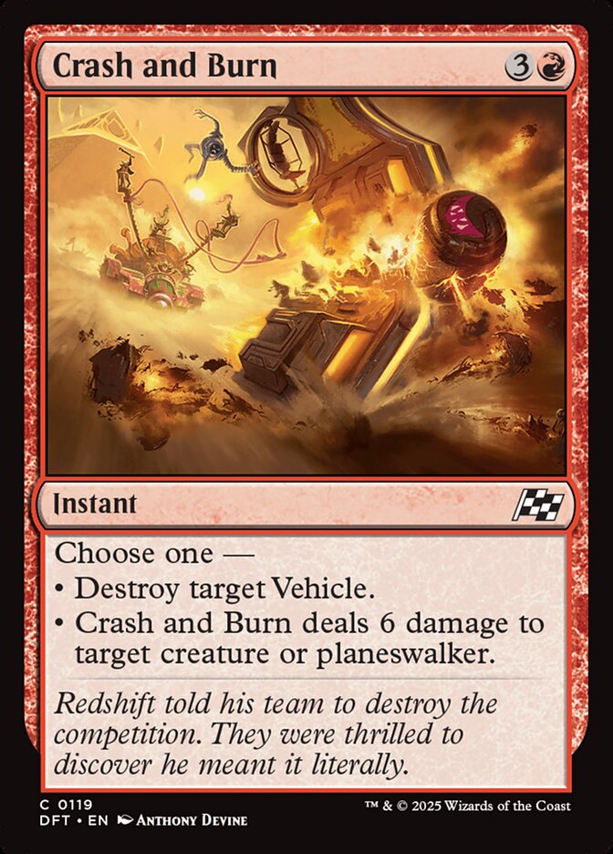 Crash and Burn 119/291 (Aetherdrift) 