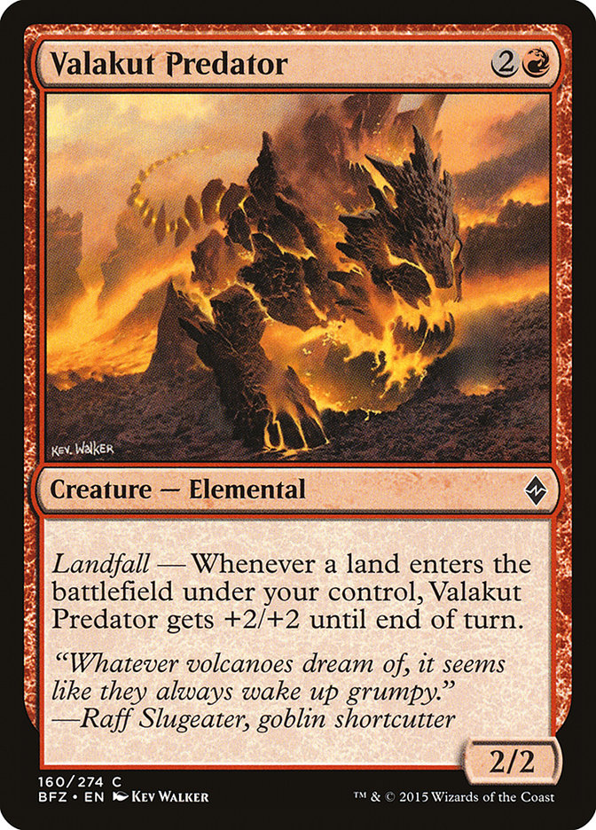Valakut Predator 160/274 (Battle for Zendikar) 