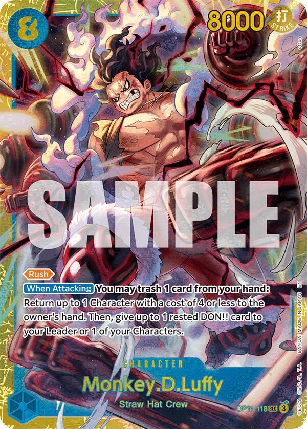 Monkey.D.Luffy OP11-118 (A Fist of Divine Speed)  - Foil