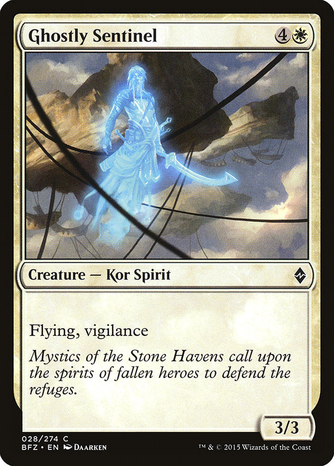 Ghostly Sentinel 28/274 (Battle for Zendikar) 