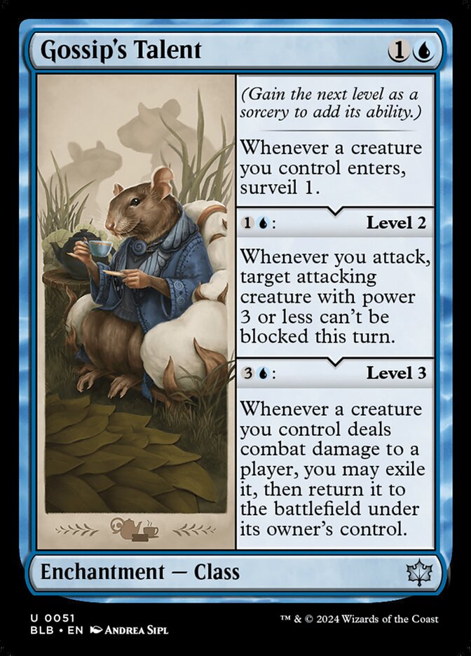 Gossip's Talent 51/281 (Bloomburrow)  - Foil