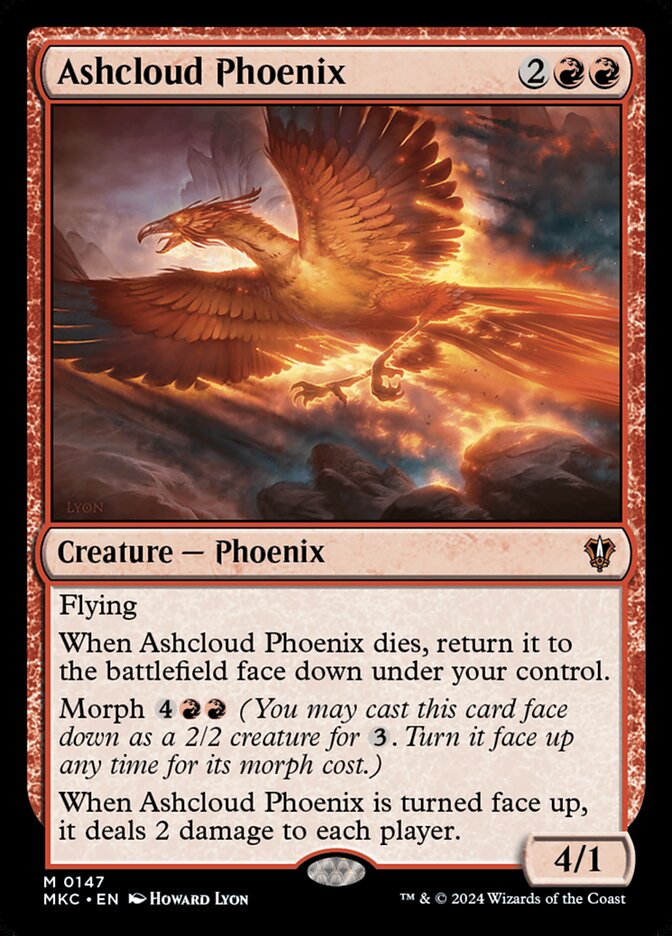 Ashcloud Phoenix 147/311 (Commander: Murders at Karlov Manor) 