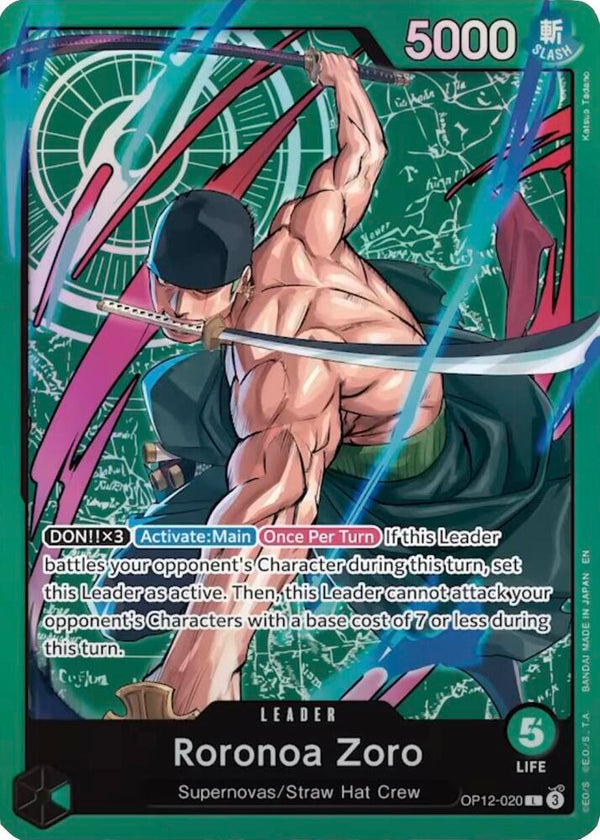 Roronoa Zoro OP12-020 (Learn Together Deck Set)  - Foil