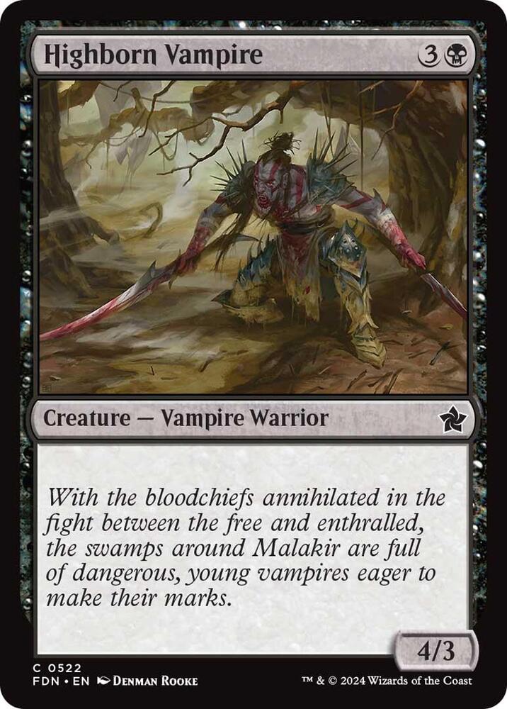 Highborn Vampire 522/291 (Foundations) 