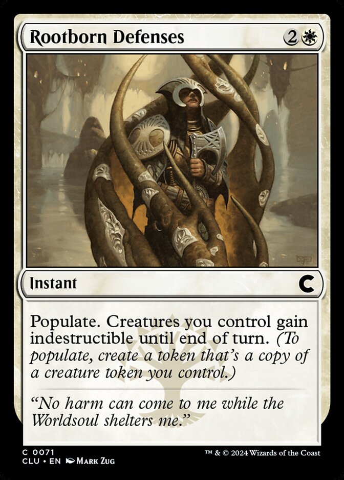 Rootborn Defenses 71/284 (Ravnica: Clue Edition) 