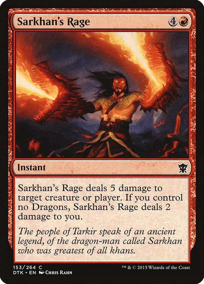 Sarkhan's Rage 153/264 (Dragons of Tarkir) 