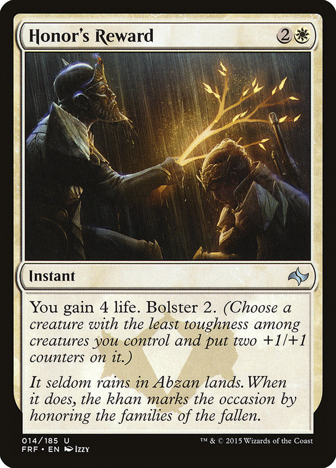 Honor's Reward 14/185 (Fate Reforged) 