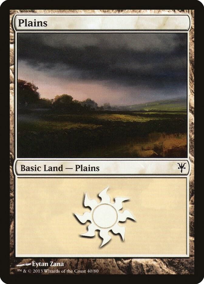 Plains 40 40/80 (Duel Decks: Sorin vs. Tibalt) 