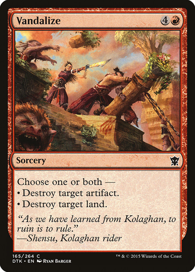 Vandalize 165/264 (Dragons of Tarkir) 