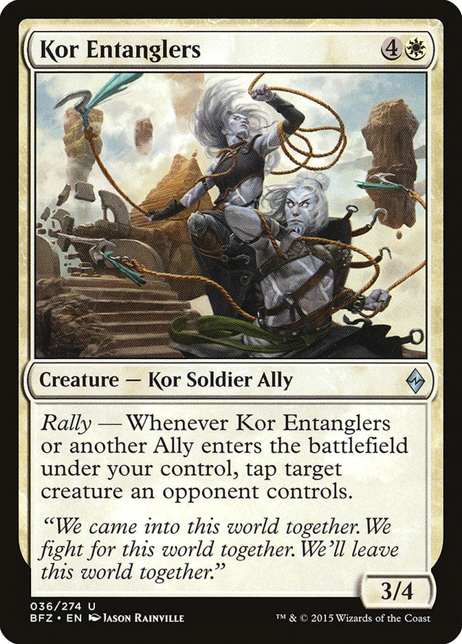 Kor Entanglers 36/274 (Battle for Zendikar) 
