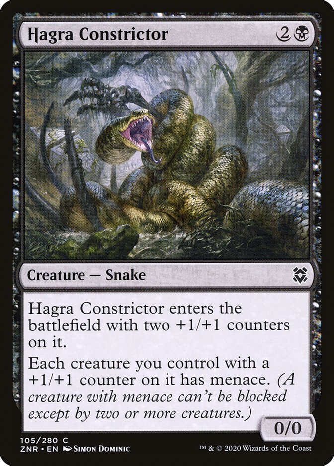 Hagra Constrictor 105/280 (Zendikar Rising) 