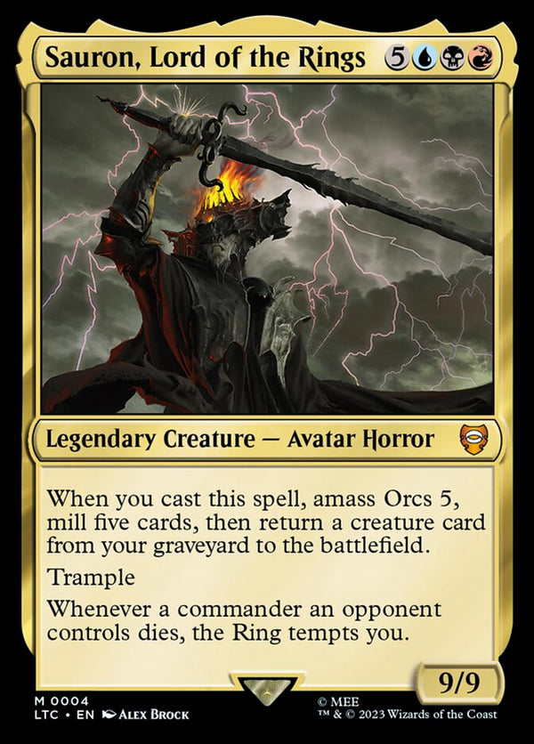 Sauron, Lord of the Rings 4 (Commander: The Lord of the Rings: Tales of Middle-earth)  - Foil