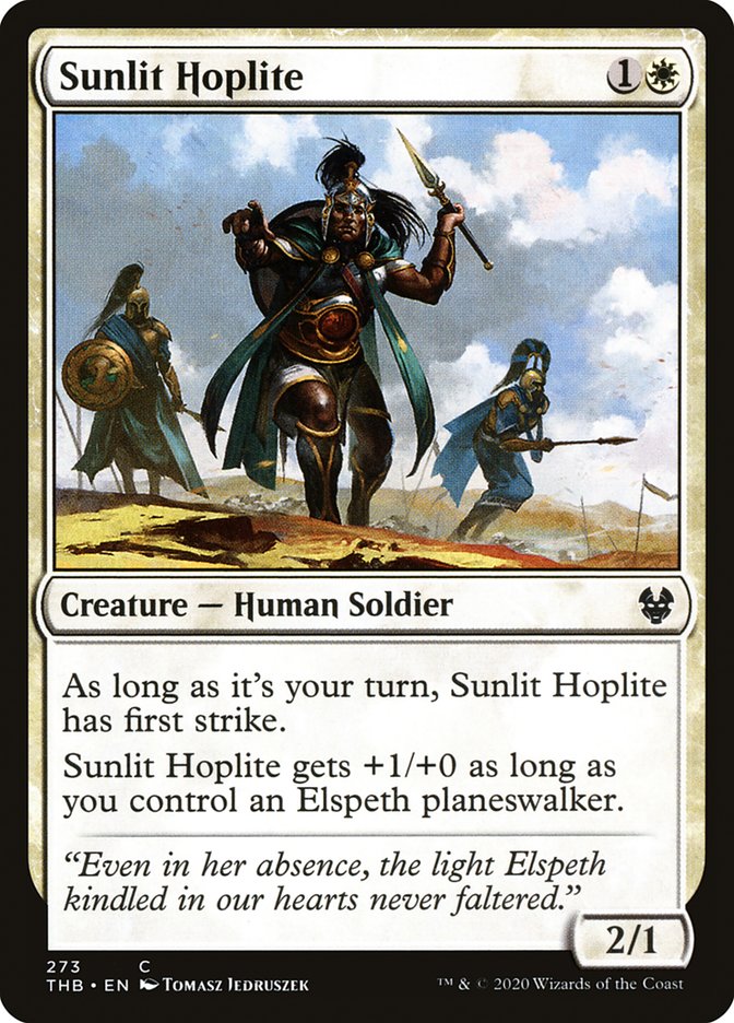 Sunlit Hoplite 273/254 (Theros Beyond Death) 