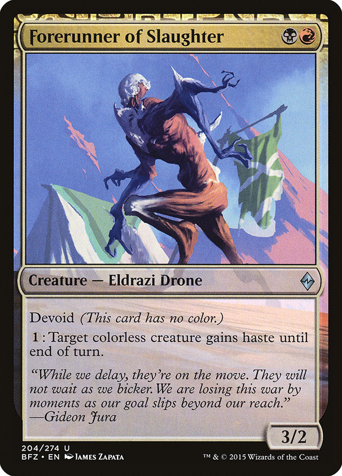Forerunner of Slaughter 204/274 (Battle for Zendikar) 