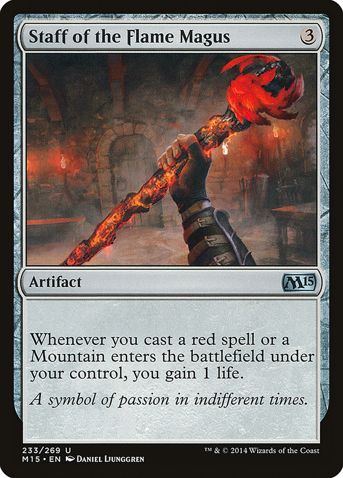 Staff of the Flame Magus 233/269 (Magic 2015 (M15)) 