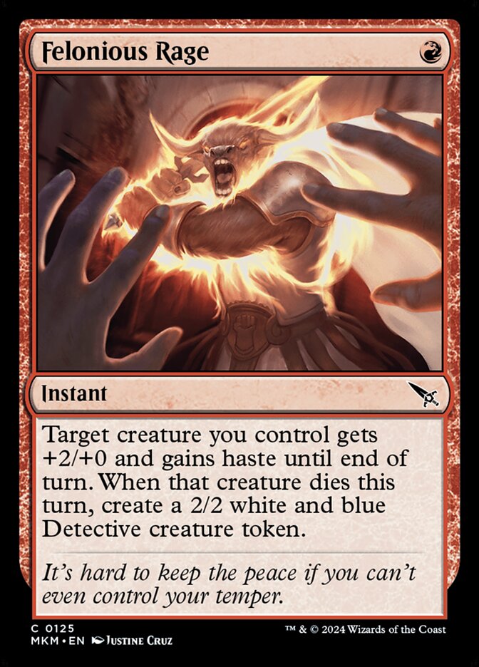 Felonious Rage 125 (Murders at Karlov Manor)  - Foil