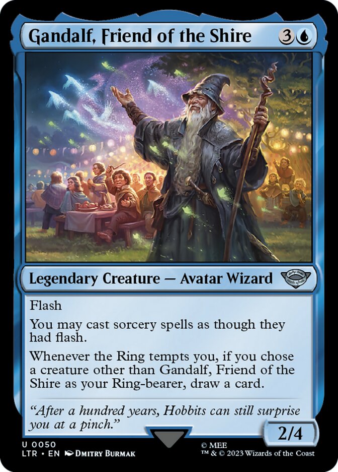Gandalf, Friend of the Shire 50/281 (Universes Beyond: The Lord of the Rings: Tales of Middle-earth)  - Foil